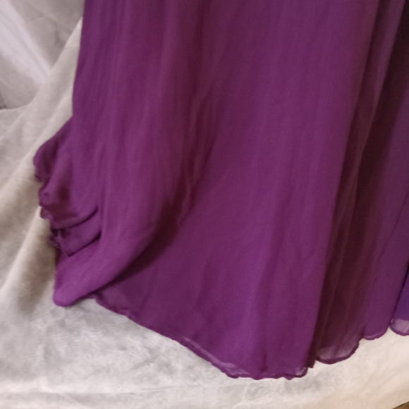 Morilee Madeline Gardner Plum Purple Gown - Picture 3 of 9
